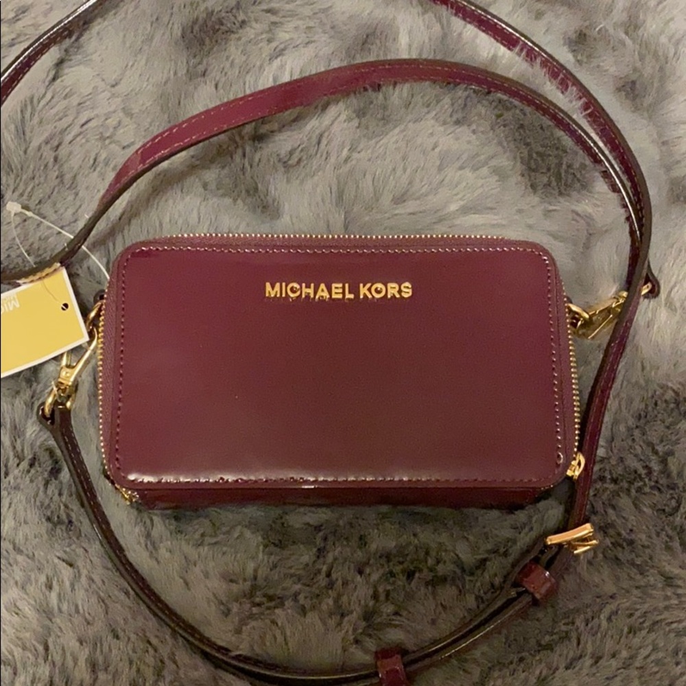 NWT Michael Kors Patent Leather Crossbody Bag